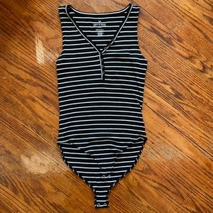 American Eagle Stripped Bodysuit